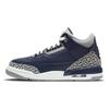 Air 3 Retro GS Georgetown Kids Sneakers Blue Midnight-Navy Cement-Grey 398614-401