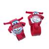 1 шт. Мультяшные часы Super Wings Фигурки самолетов Силиконовый ремешок ПВХ Модель Детский Подарок Игрушка