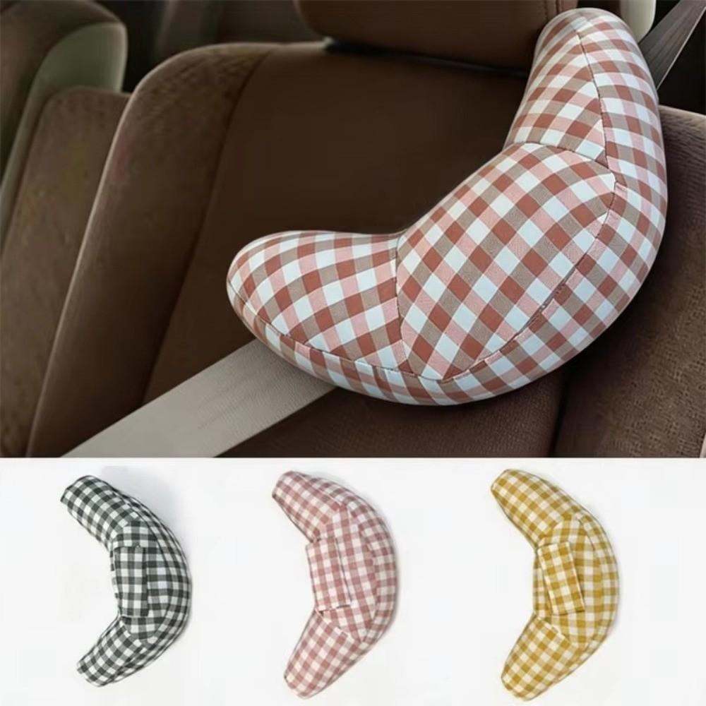 Two-In-One Design Car Seat Belt Pillow Adjustable Travel Head Rest Safety Strap Pad Car Travel