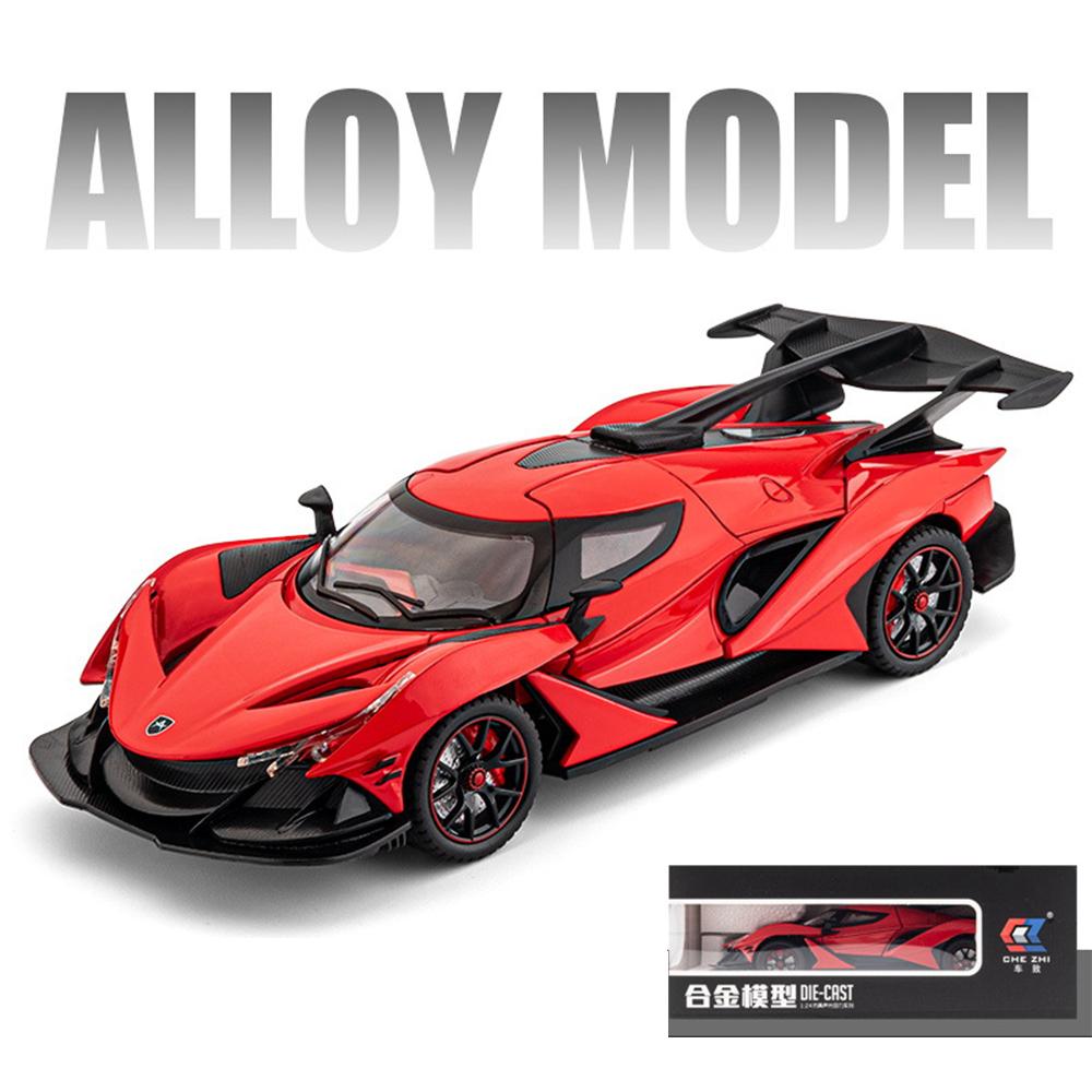 1/24 Scale Apollo IE Intensa Emozione Diecast Car Model Simulation Sound Light Gift