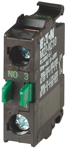 M22-KC10 1Z contact element mounted to the rear wall