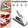 Crayfish Shell Peeler Tool Stainless Steel Shrimp Peeler Easy Crayfish Tail Remover Nail-Friendly Seafood Sheller Device for Home Kitchen Restaurant