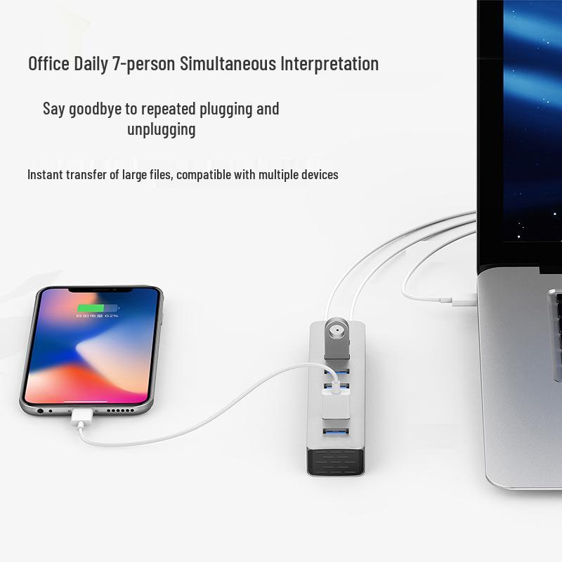 7-Port USB-C 3.1 Hub with Power – 7-in-1 USB 3.0 Expander