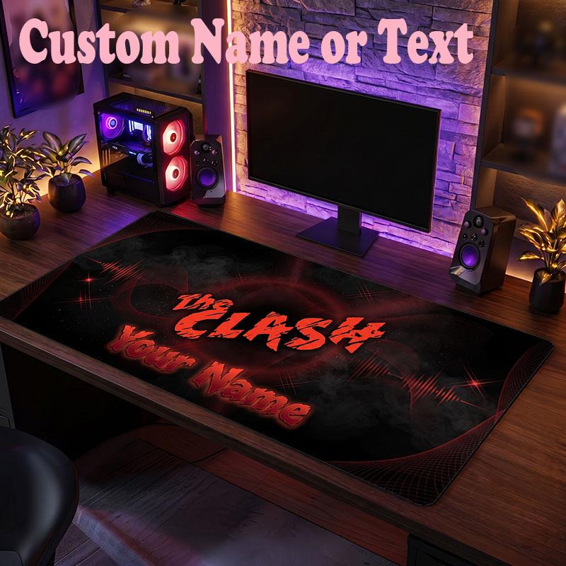 The Cure Customized Name Text Mouse Pad, Large Desk Mouse Mat Personalized Home Office Present