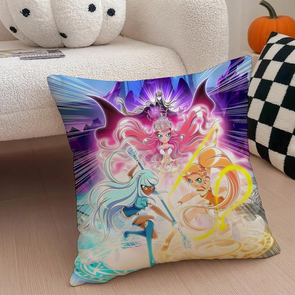 Anime TV LLoliRock Cushion Cover Throw Pillow Cover Hidden Button Durable Polyester Chair Cushion