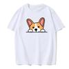 Cute Dog Corgi Print Summer Short-sleeved Casual Daily Versatile Women's Top Comfortable T-shirt Graphic T Shirts Personality
