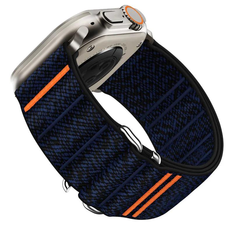 Нейлоновый ремешок-петля для Apple Watch Band 49 мм 46 мм 42 мм 45 мм 44 мм Спортивный браслет для IWatch Series Ultra 2 10 9 8 7 SE 6 5 4 Correa