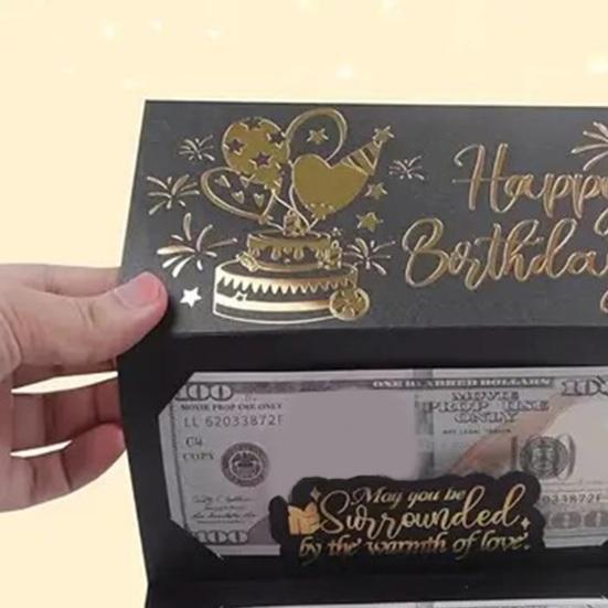 Конверт для денег на день рождения для наличных DIY держатель для денег и подарочная карта