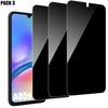 Lot-3 Tempered Glass Anti-spy for Samsung Galaxy A05s - Black Screen Protector