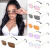 Fashion Luxury Design Rectangle Rimless SunGlasses Unisex Gradient Glasses Women Vintage Sunglasses UV400