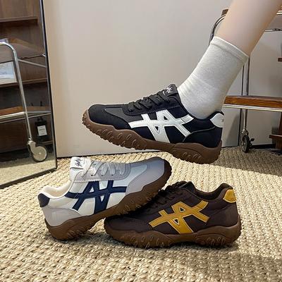 Женские кроссовки на толстой подошве, новые осенние, универсальные, в стиле ретро, повседневные, на мягкой подошве, папины кроссовки