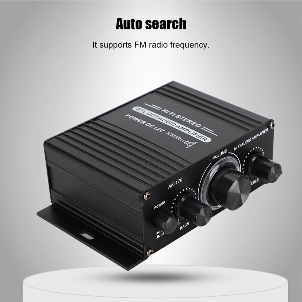 47K Resolution Mini Power Amplifier 20w+20W Power Amplifier Durable Stereo Amplifier  Motorcycles