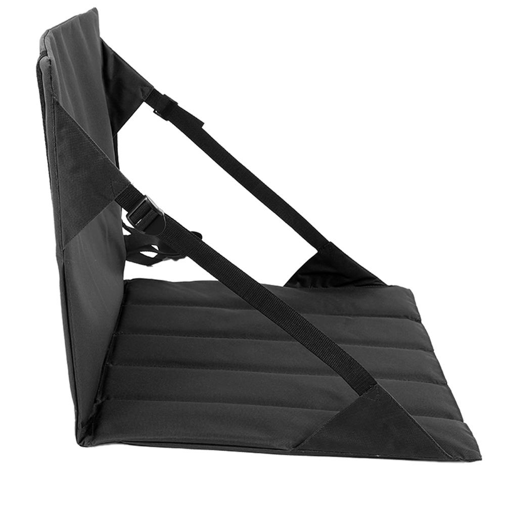 Portable Moistureproof Picnic Mat Outdoor Camping Beach Stadium Folding Seat Cushion Black