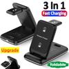 3 In 1 Wireless Charger Stand Foldable Fast Charging Station Phone Holder For iPhone 16 15 14 13 12 Pro Max Watch Airpods