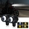 2Pcs LED Motorcycle Fog Lights 60W Headlight 12V 24V Spotlights Work Bar Light Flashing Light for Moto Cars Trucks 4X4 ATV
