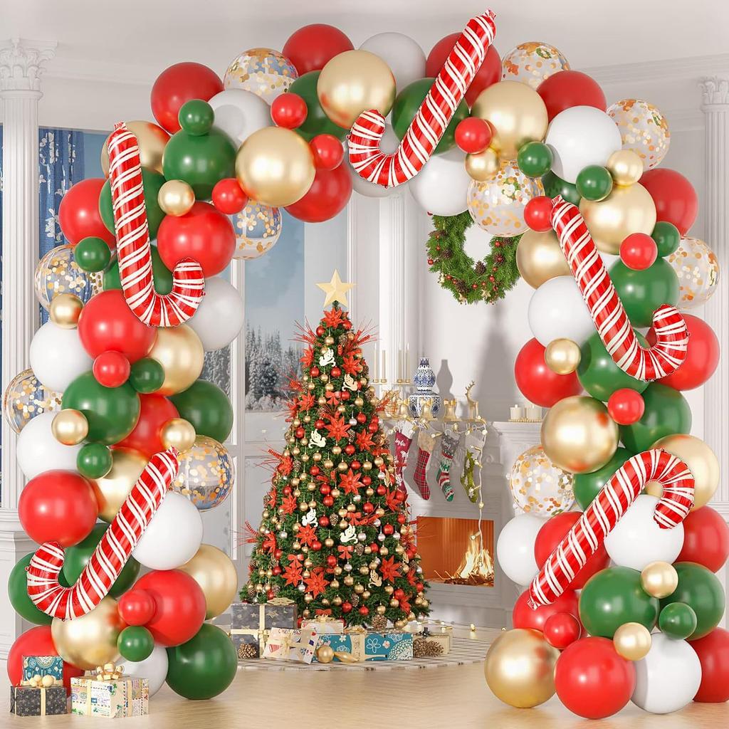 Merry Christmas Decoration Balloons Suit Christmas Theme Balloon Arch Garland Set Xmas Navidad New Year Gift Party Decor 2026