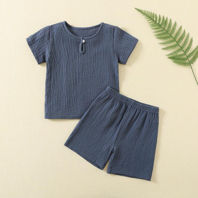 Хлопковые комплекты для малышей, спортивные футболки для девочек и мальчиков + шорты, комплекты одежды для малышей, одежда для маленьких мальчиков и девочек