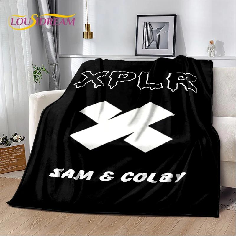 3D Плед Сэм и Колби XPLR Boys из Мягкой Фланели для Кровати, Спальни, Дивана, Пикника, Плед для Накидки на Улице, Подарок для Детей