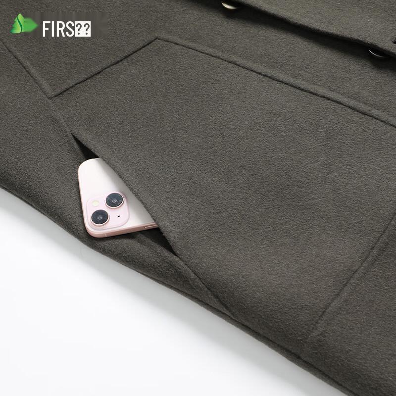 Мужское двустороннее пальто оверсайз из смесовой шерсти Shanshan