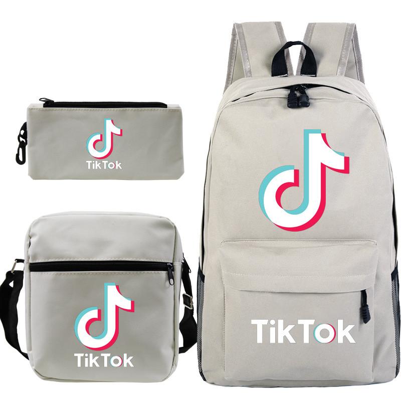 Набор из 3 предметов Рюкзак Tok Tik Blue Galaxy Школьная сумка Сумка через плечо Пенал Женский Детский
