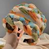 Sweet Retro Hair Hoop For Women Girls Twist Knitting Hairband Colorful Woven Pearl Wide Headwear Hair Accessories