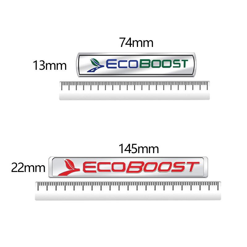 Ecoboost Emblem Car Styling 3D Sticker Metal LOGO Badge For Ford Mondeo Kuga BTRO3 Fusion Transit ST ST line Focus Fiesta Ecosport