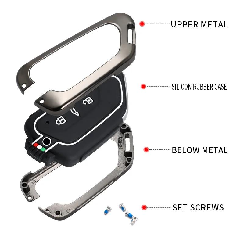 VW GTI GOLF 2026 Hot For VW VOLKSWAGEN Metal Car Key Case Cover for Volkswagen VW GTD Magotan Golf 8 MK8 ID.3 ID.4 ID.6 Car Key 