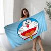 Funny D-Doraemon Cartoon Big Microfiber Beach Towels Quick Dry Towel Sand Beach Towels Pool Towel for Travel Swim Pool Yoga