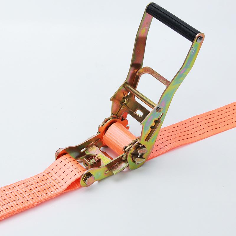 Ремни-трещотки для крепления груза на грузовике с двойным крюковым креплением и стальным натяжителем