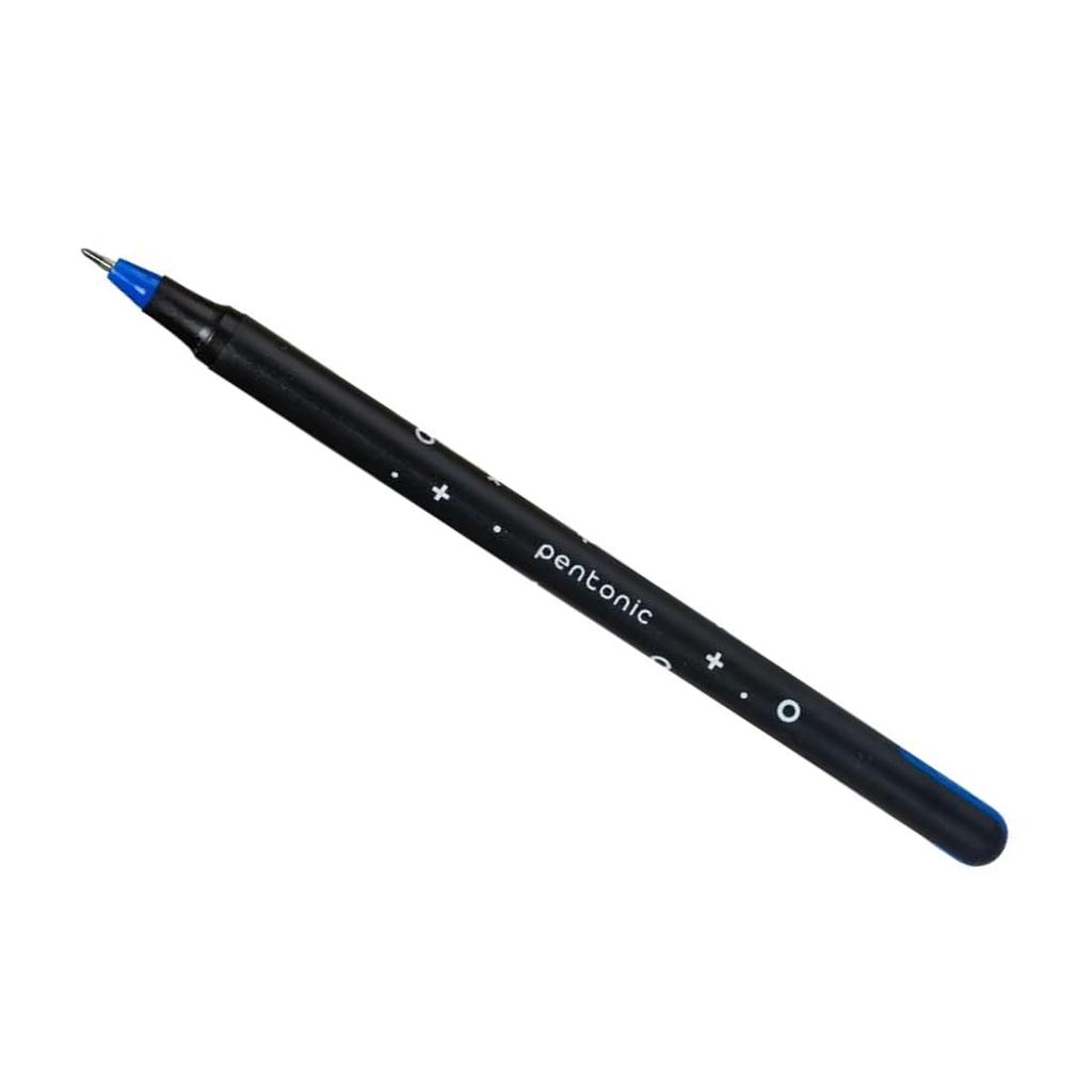 Pentonic Cipher 0.7mm Blue Ink Ball Pen Smooth Writing for Office School Home Use Low Viscosity Ink Pack of 1 X 10PCS