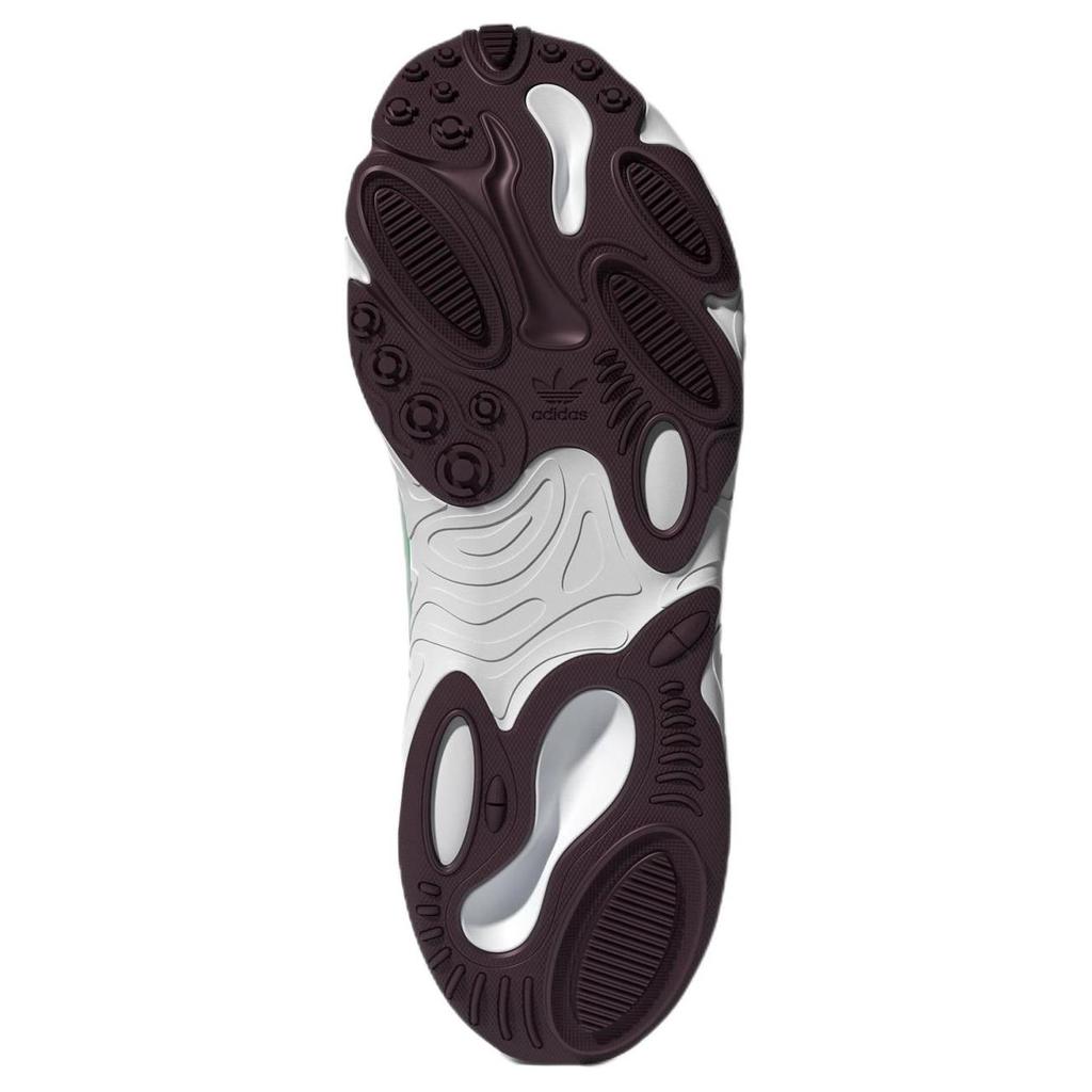 Adidas Originals Oznova Кожа Ретро Тренд Нескользящие Износостойкие Низкие Спортивные Повседневные Кроссовки Унисекс Белый Зеленый GW9386