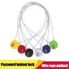 New Motorcycle Helmet Lock Anti-theft Smart Combination Lock Wire Rope Padlock Digit Padlock Code Security Lock