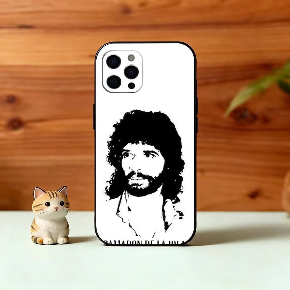 Чехол для телефона Singer Camaron D-De L-La I-Isla для iPhone 17,16,15,14,13,12,11 Plus,Pro Max,XS, Мягкий силиконовый черный чехол