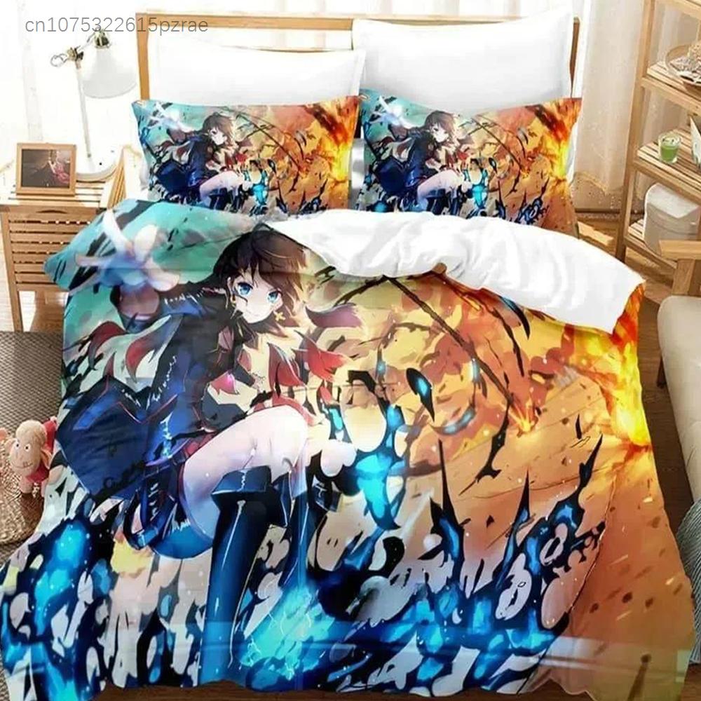3D Печать Аниме Pixiv Fantasia T Комплект Постельного Белья Печатный Комплект Постельного Белья С Наволочкой Покрывало На Подушку Постельное Белье Мягкое Размер Queen King Домашнее