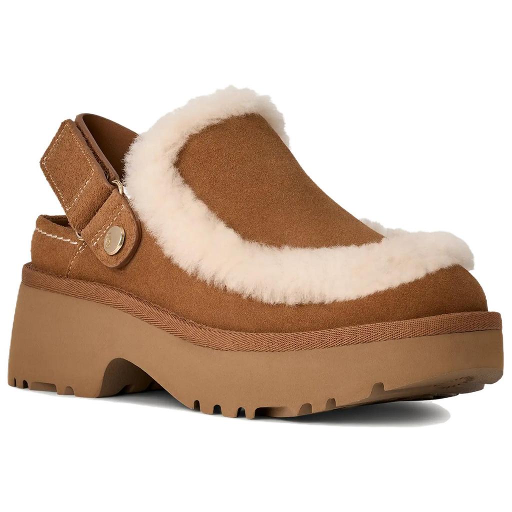 UGG Esmee Clog Удобная Модная Повседневная Обувь 5 см Женские клоги Коричневый 1173331-CHE