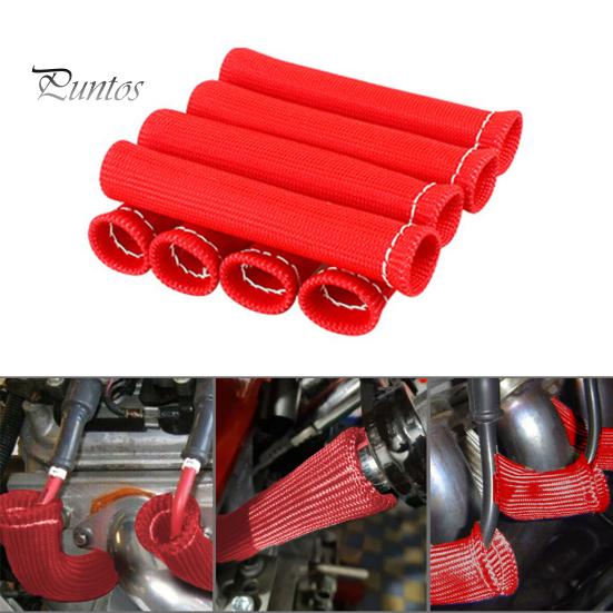 8Pcs Professional Fine Workmanship Thickened Spark Plug Protector Spark Plug Thermal Protection Insulator Sleeve Automotive Accessories