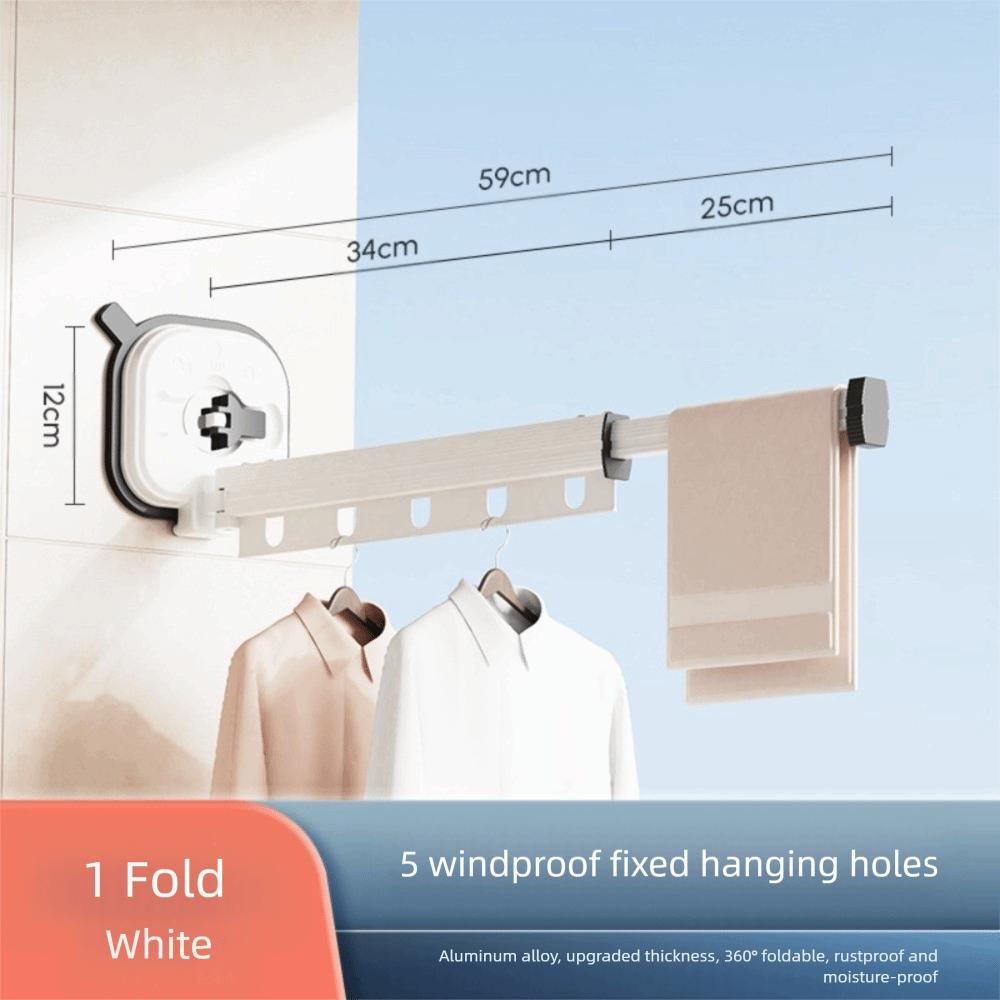 Новая выдвижная складная вешалка для одежды, экономящая место, вращающаяся настенная стойка для одежды, выдвижная бельевая веревка для дома