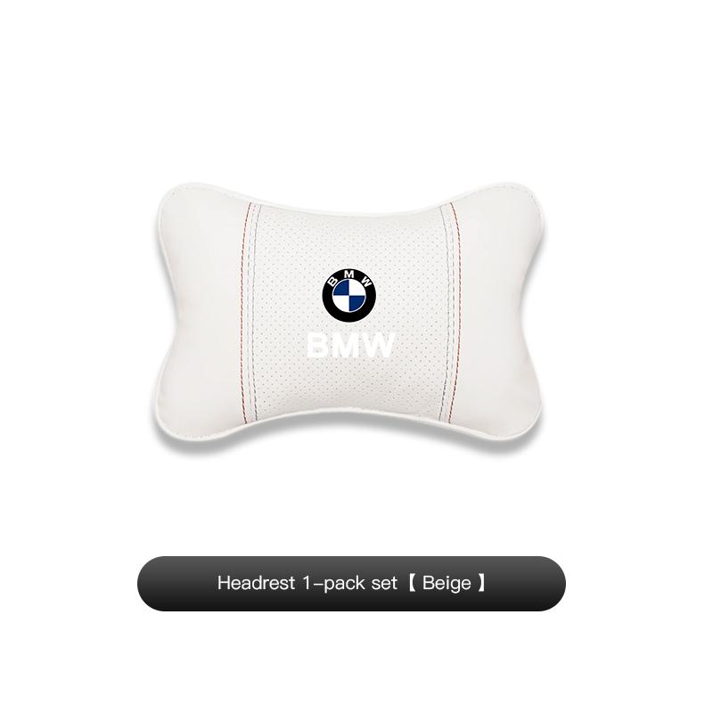 YMZP2 Suede Car Neck Pillow Headrest Lumbar Support Pillow Spine Protect sticker For BMW X5 X3 F40 F10 E34 E39 E90 X6 E30 F20 E46 F30