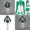 Изысканный костюм для косплея Hatsune Miku Vocaloid, парик, топы, платье, галстук, полный наряд