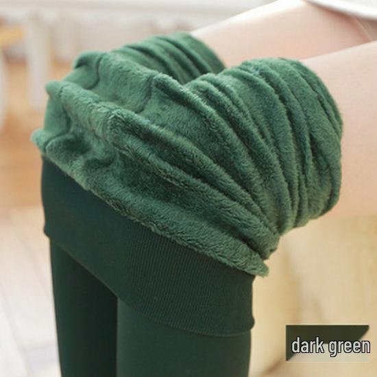 Женские бархатные утепленные леггинсы - Большой размер, Корейский стиль, Жемчужный бархат, Тепло 200 г для осени и зимы