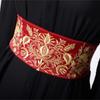 Мягкая ткань Hanfu Пояс Японский стиль Этнический пояс Вышитый Корсет Азиатский стиль