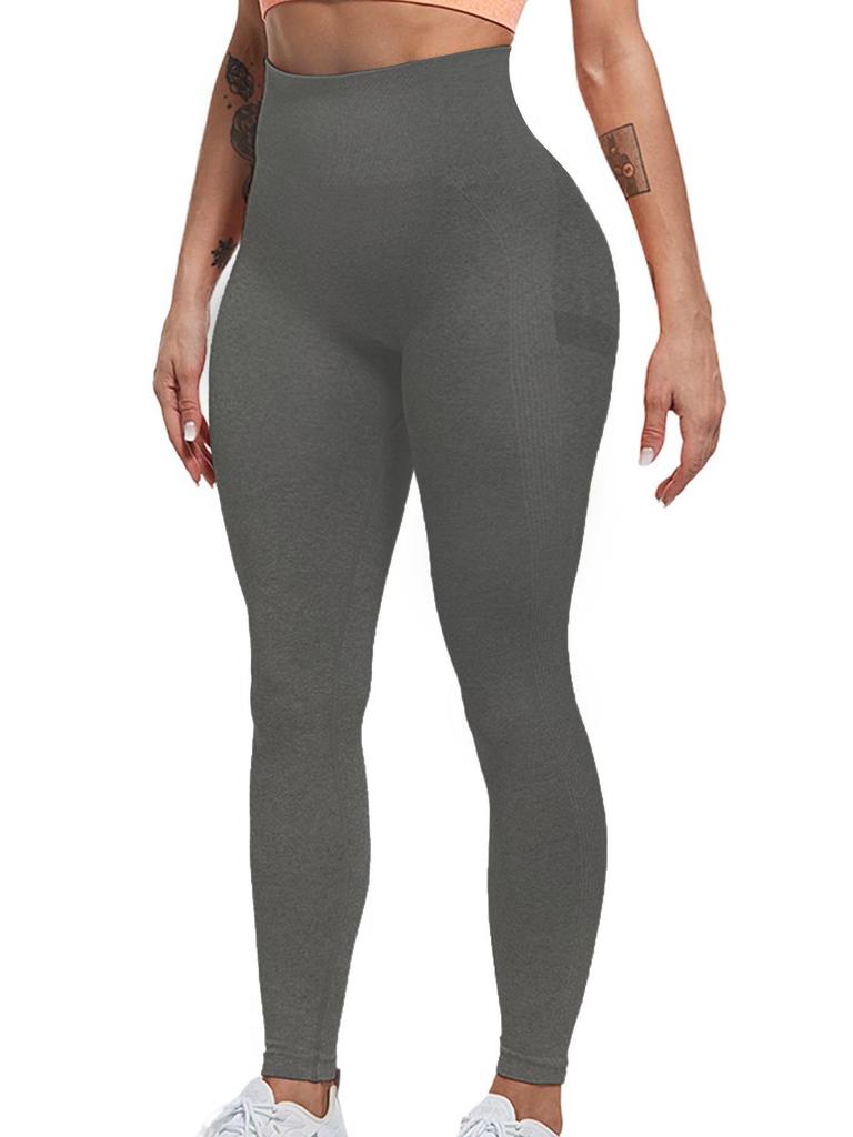 European and American Popular Seamless High Waist Hip-Lifting Yoga Pants with Abdomen Control