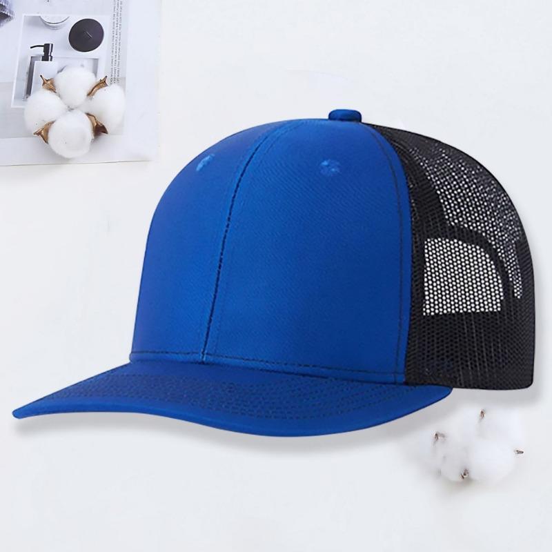 Micro-curved Mesh Hat Richardson 112 Truck Driver Hat Outdoor Sun Protection Shade Color Matching Baseball Hat
