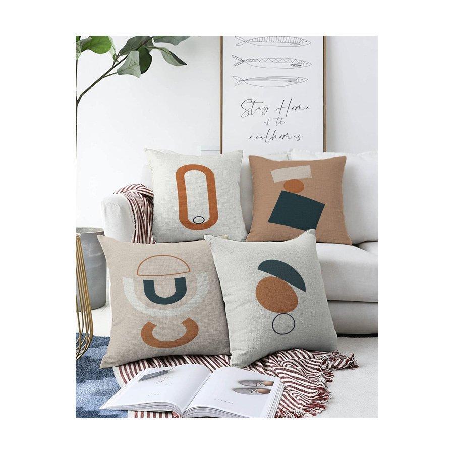 Набор чехлов для подушек с цифровой печатью из 4 предметов