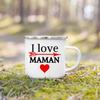 Best Mom In The World Print Mug Drinks Milk Cup Enamel Handle Mugs Creative Coffee Cups Handle Festive Birthday Gifts for Mother