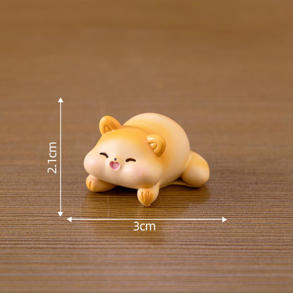 Adorable Resin Fat Cat Figurine Blind Box Cute Cartoon Miniature Animal Decor