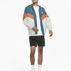 Nike Тканая спортивная повседневная куртка с цветными блоками, мужские куртки, синий, белый, оранжевый DC0502-301