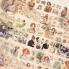 1 шт./1 лот Декоративные клейкие ленты Поэтичный поток Junk Journal DIY Бумага Японские маскировочные Наклейки для скрапбукинга