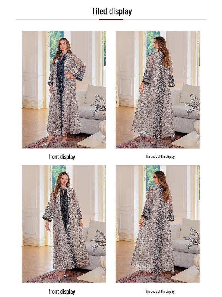 New Arrival: Sequin Abaya - Long Robe/Dress for Muslim Women, Middle Eastern/Arabic Style, Dubai-Inspired