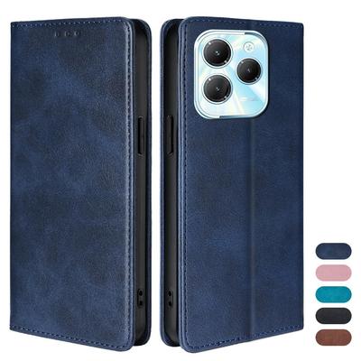 Чехол-книжка из кожи для делового телефона Infinix Hot 40 12 Pro 40i 30i 20i 20S Hot 30 20 12 11S 9 Play NFC Магнитный чехол Слоты для карт